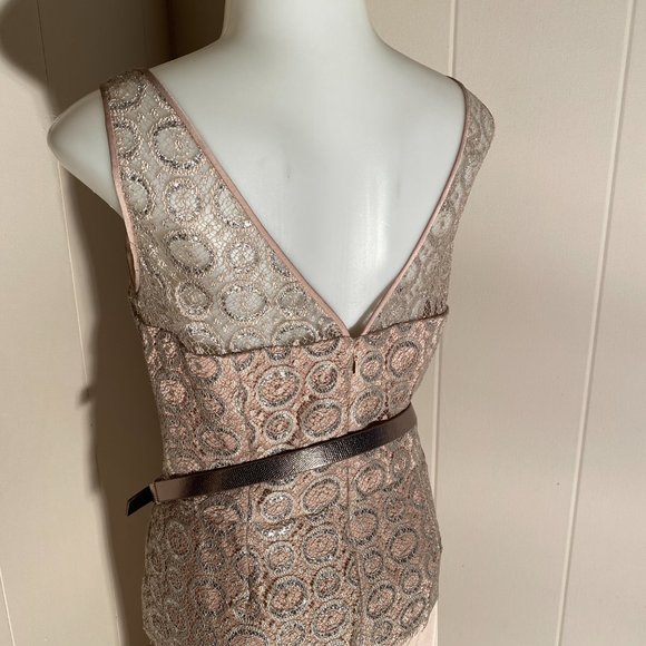 Anne Klein Champagne Evening Gown - Picture 5 of 6